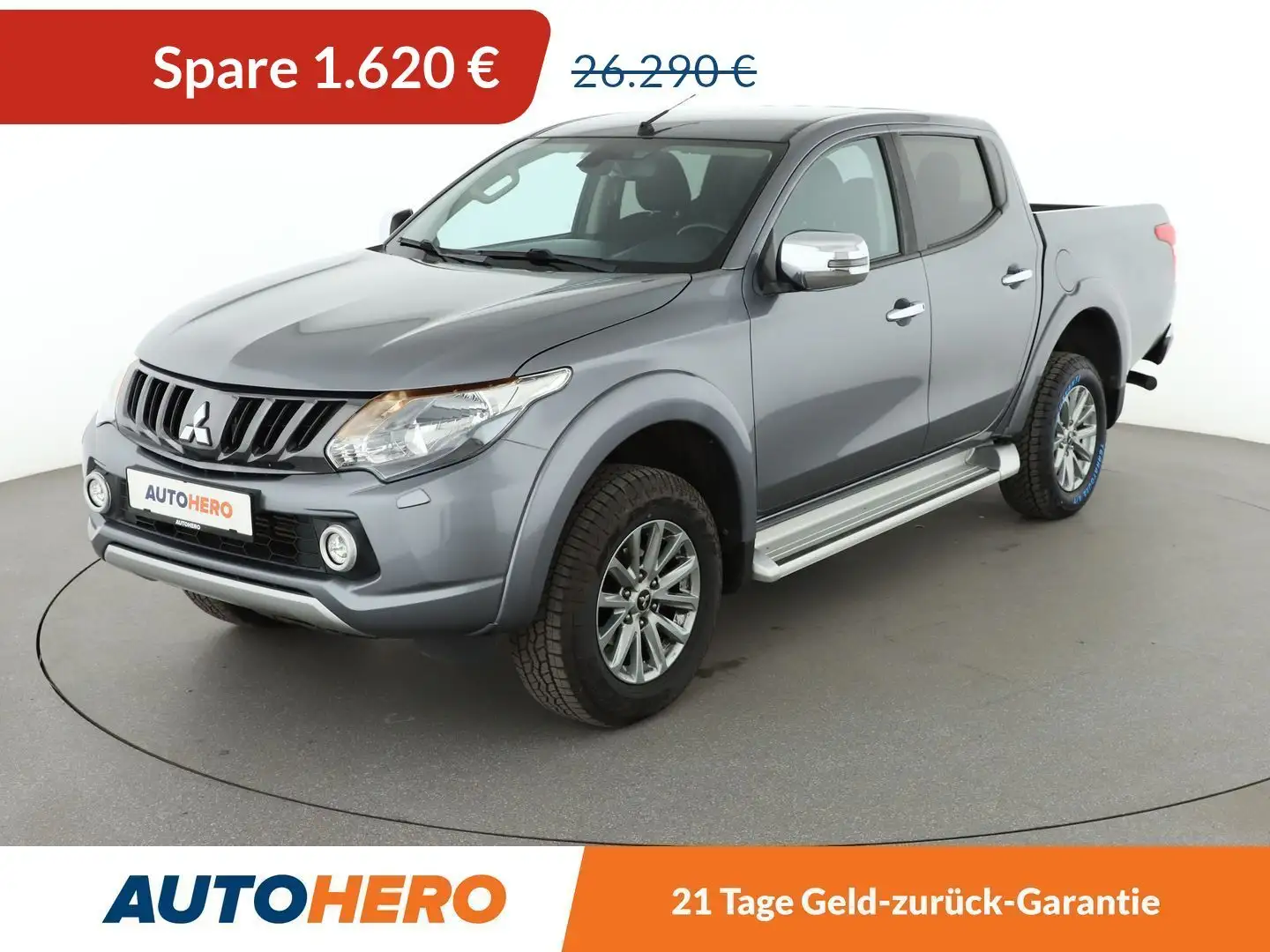 Mitsubishi L200 2.4 DI-D Plus Doppelkabine 4WD*TEMPO*SHZ*AHK* Grau - 1