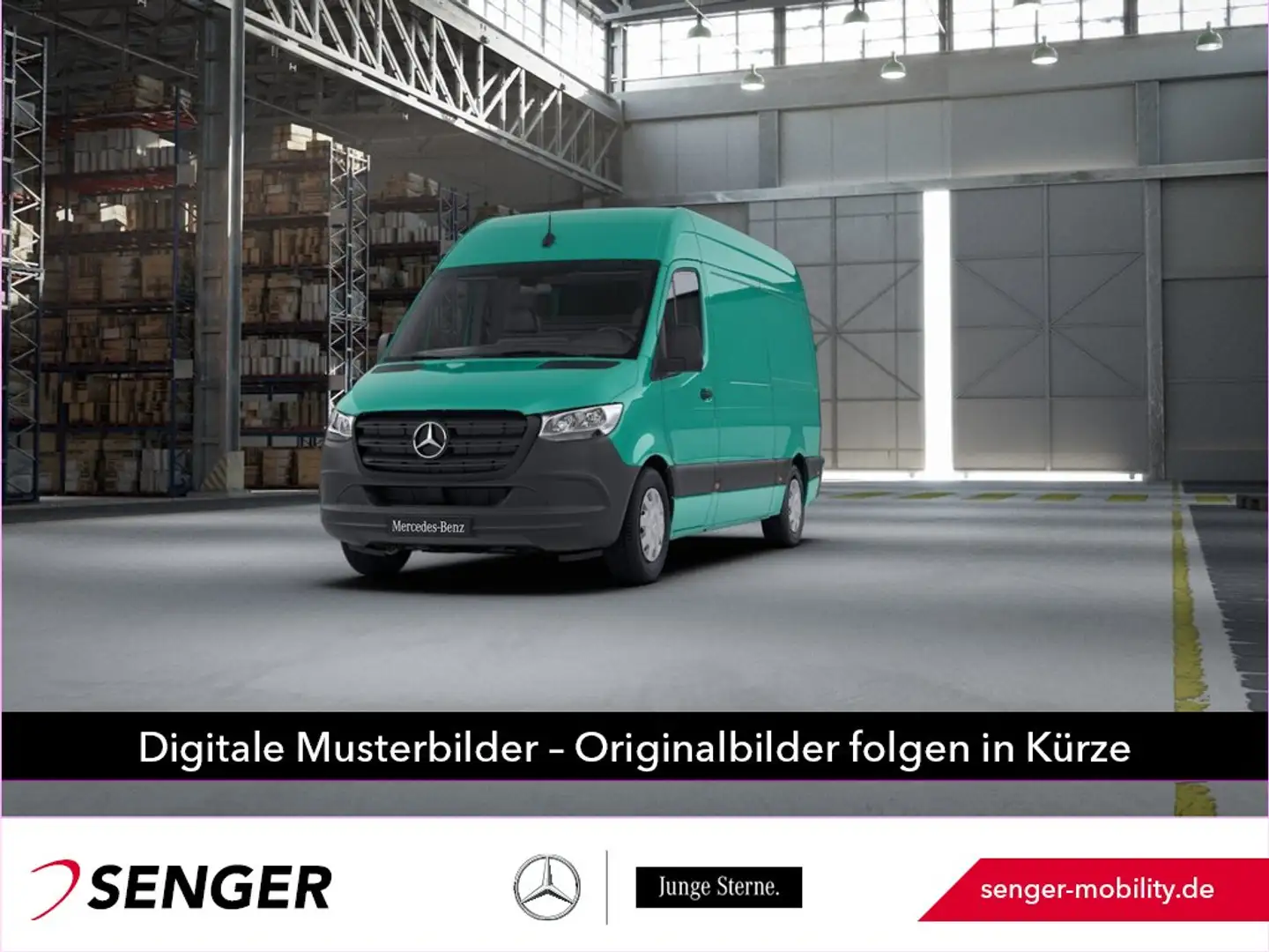 Mercedes-Benz Sprinter 317 CDI KA L2H2 Standhzg AHK2,8t 9G Grün - 1