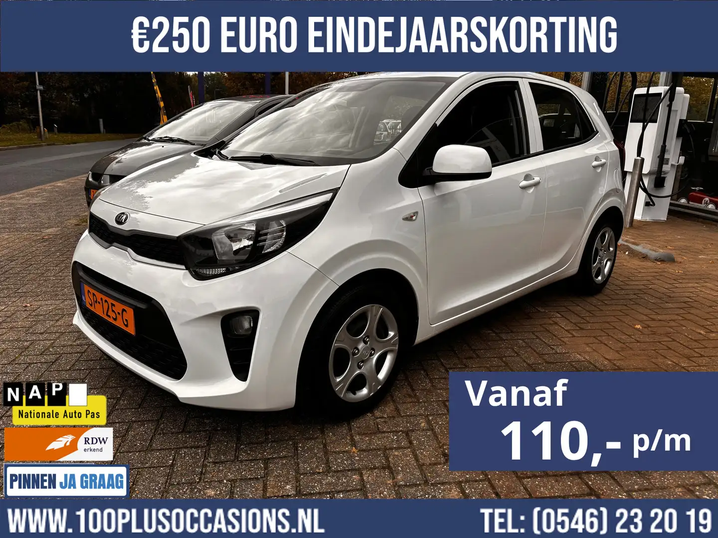 Kia Picanto 1.0 CVVT EconomyPlusLine |Nw APK|6 mnd garantie|Gr Wit - 1