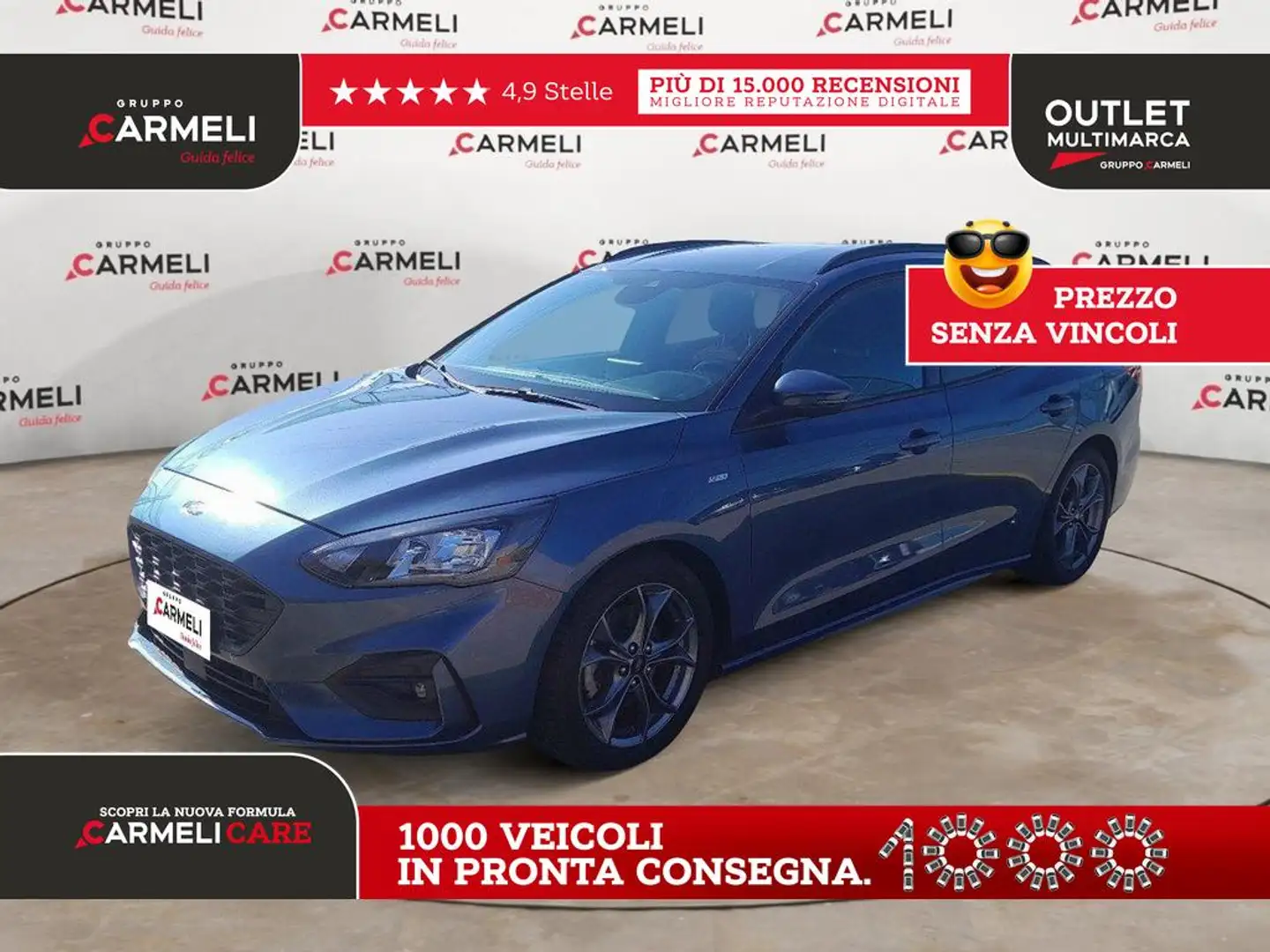 Ford Focus SW 1.5 ecoblue ST-Line Co-pilot s&s 120cv auto Blu/Azzurro - 1