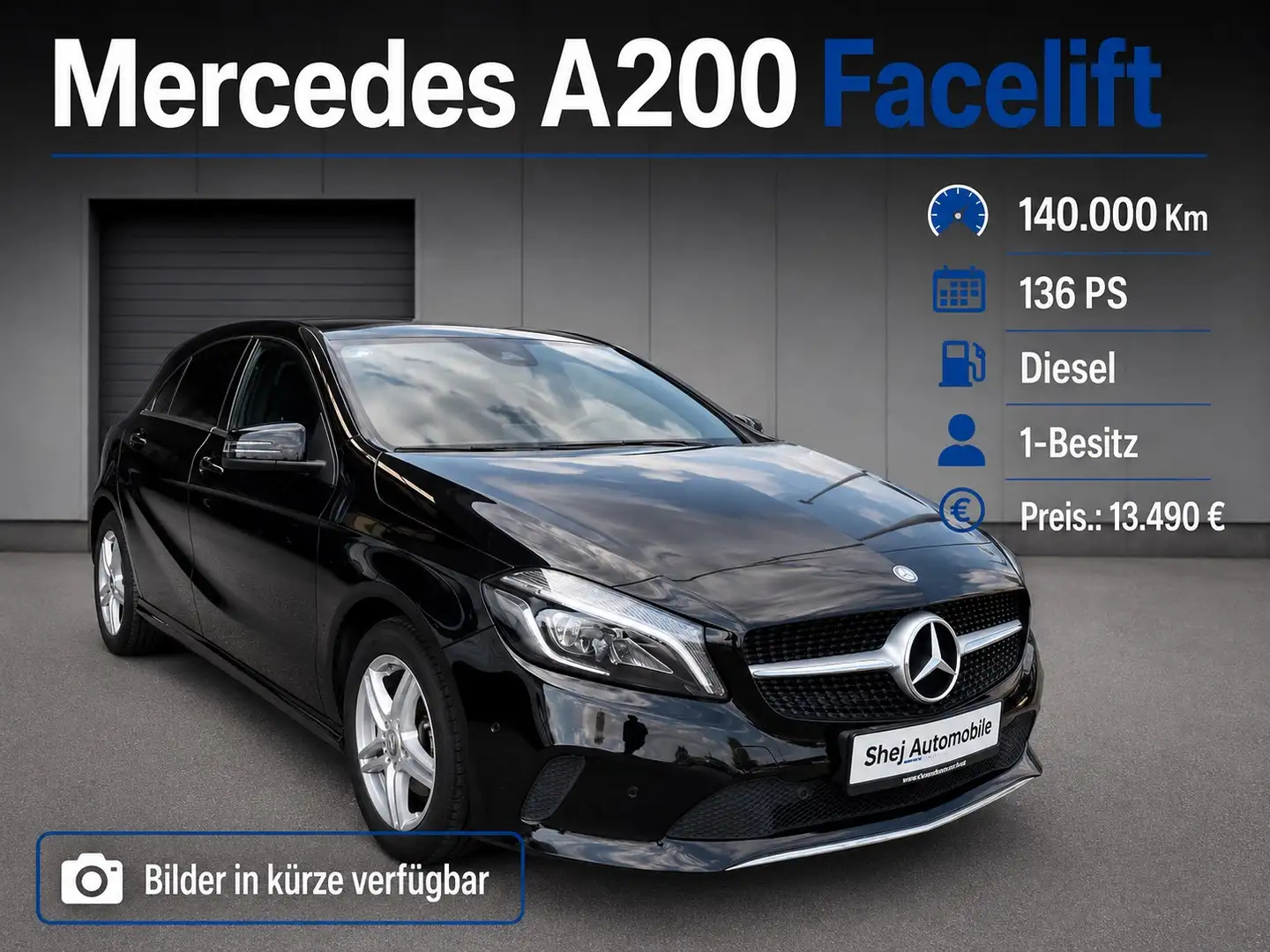 Mercedes-Benz A 200 A 200d CDI*1.Besitz*Facelift* Schwarz - 1