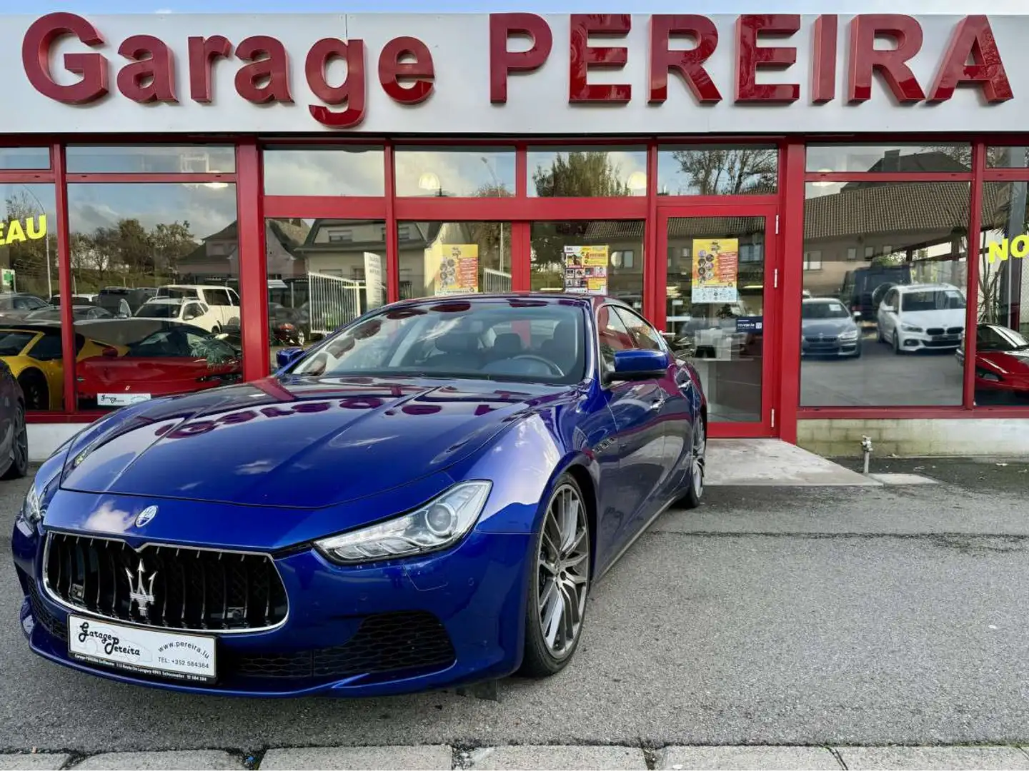 Maserati Ghibli 3.0 V6 SQ4 CARBON PANO CUIR NAVI Bleu - 2