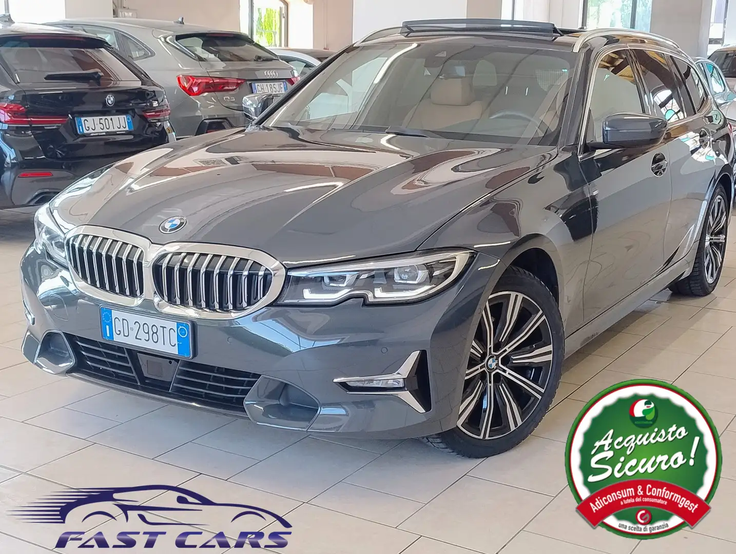 BMW 320 mhev 48V xdrive LUXURY INDIVIDUAL PANO LED HARMAN Grigio - 1