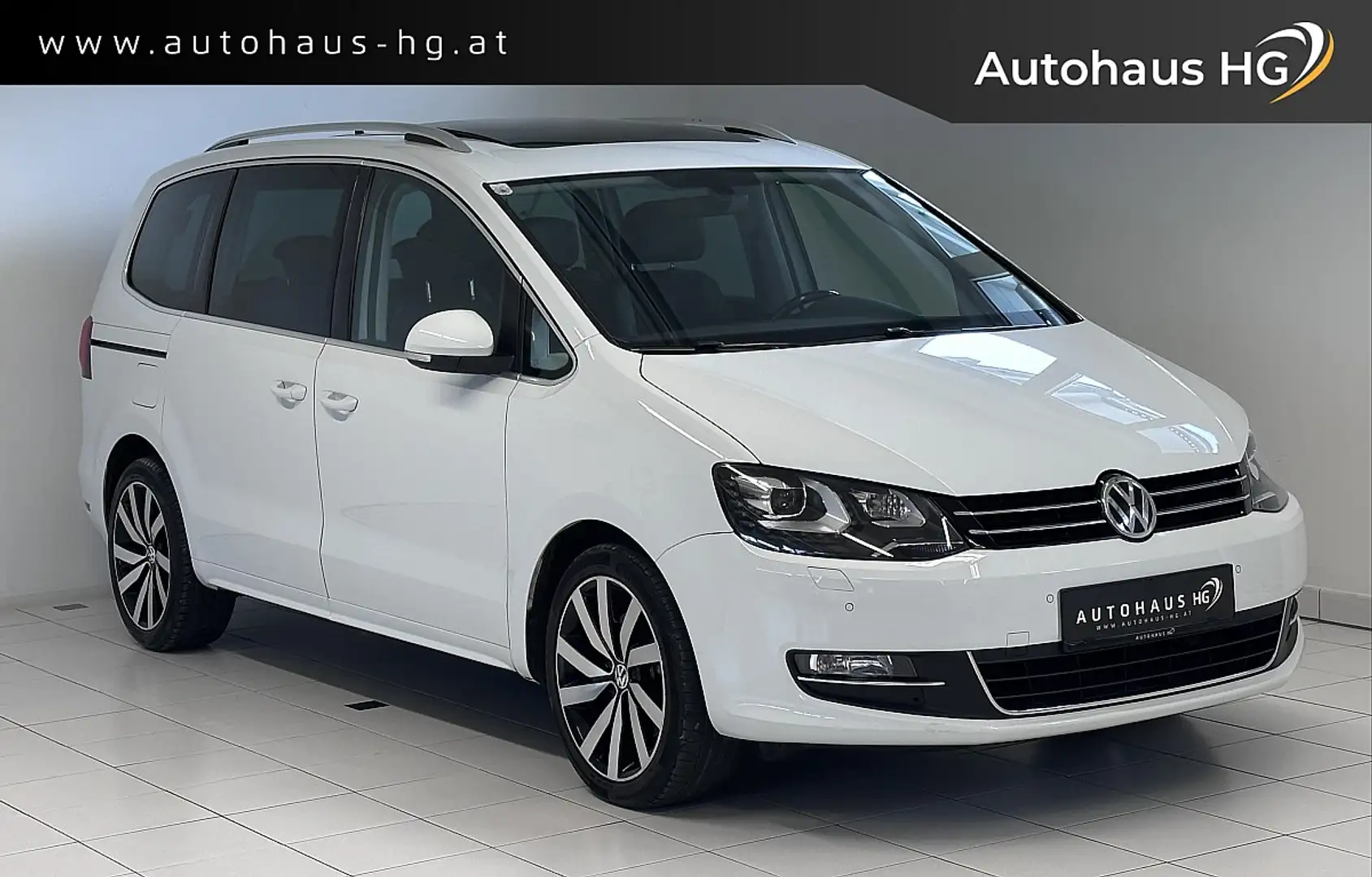 Volkswagen Sharan Highline BMT SCR 2,0 TDI 4Motion*7 SITZER*PANO*... Weiß - 1