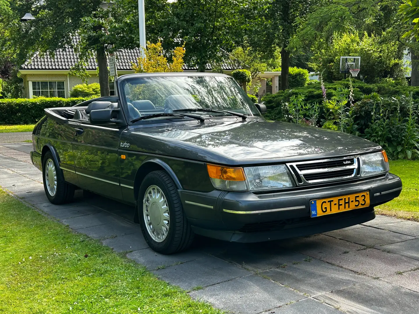 Saab 900 900 Turbo 16 Cabriolet Gris - 2