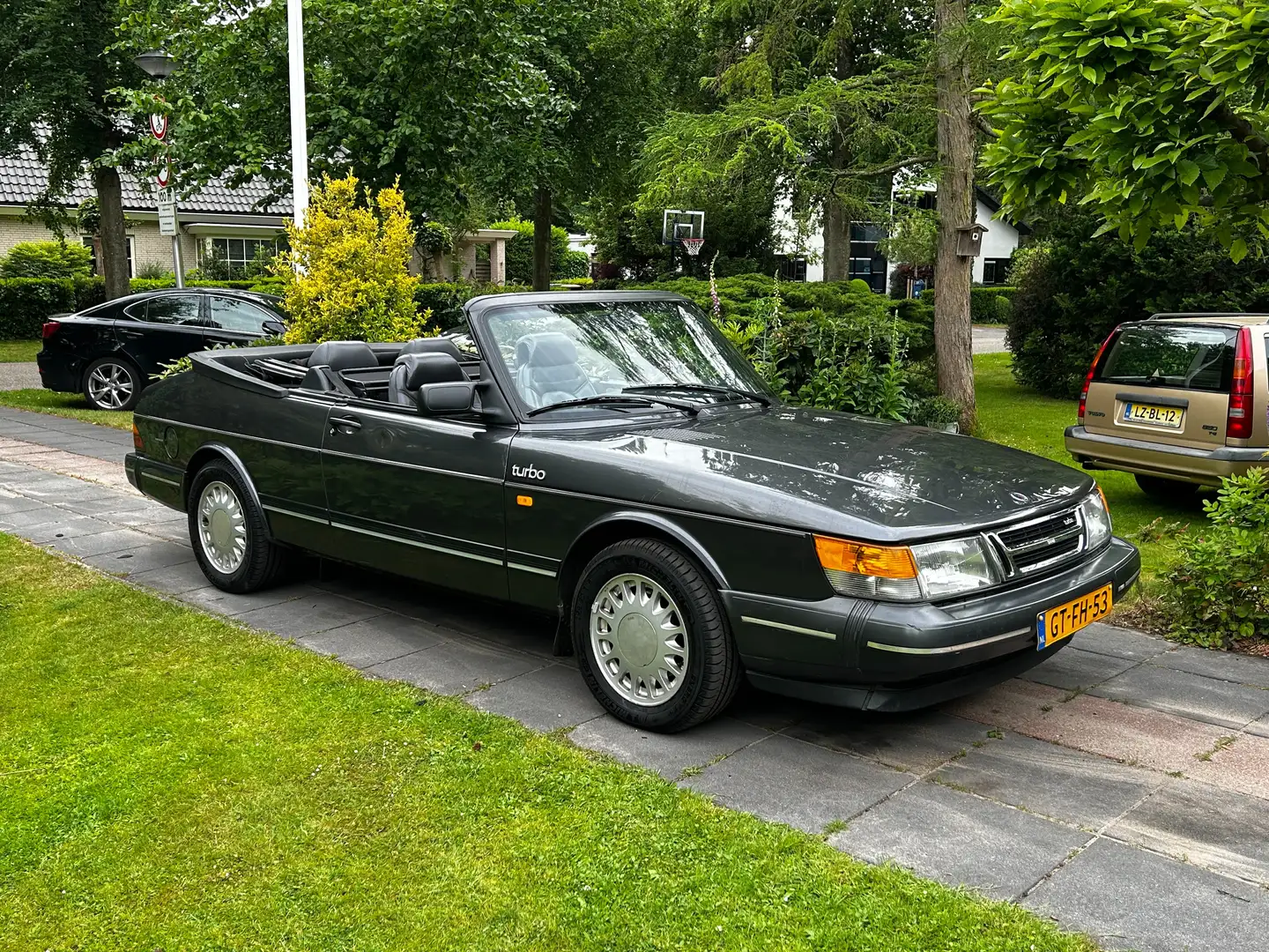 Saab 900 900 Turbo 16 Cabriolet Gris - 1