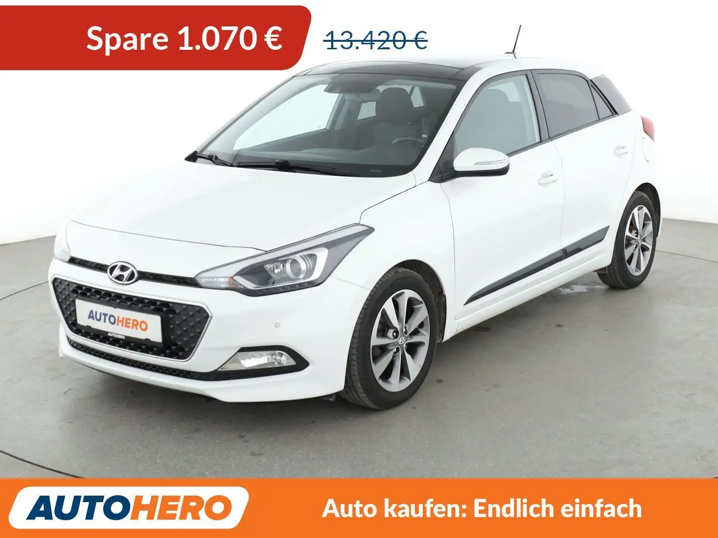 Hyundai i20 1.4 Style Aut*TEMPO*PDC*SHZ*KLIMA*GARANTIE* Weiß - 1