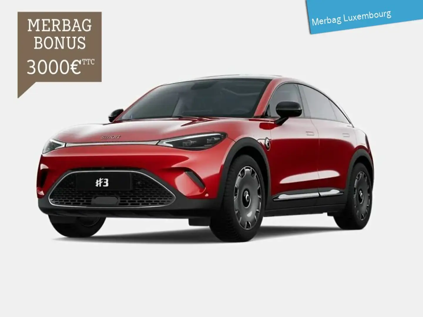 smart #3 #3 Premium (66kWh) (+3.000 Euro Klimabonus Luxembourg) Rouge - 1