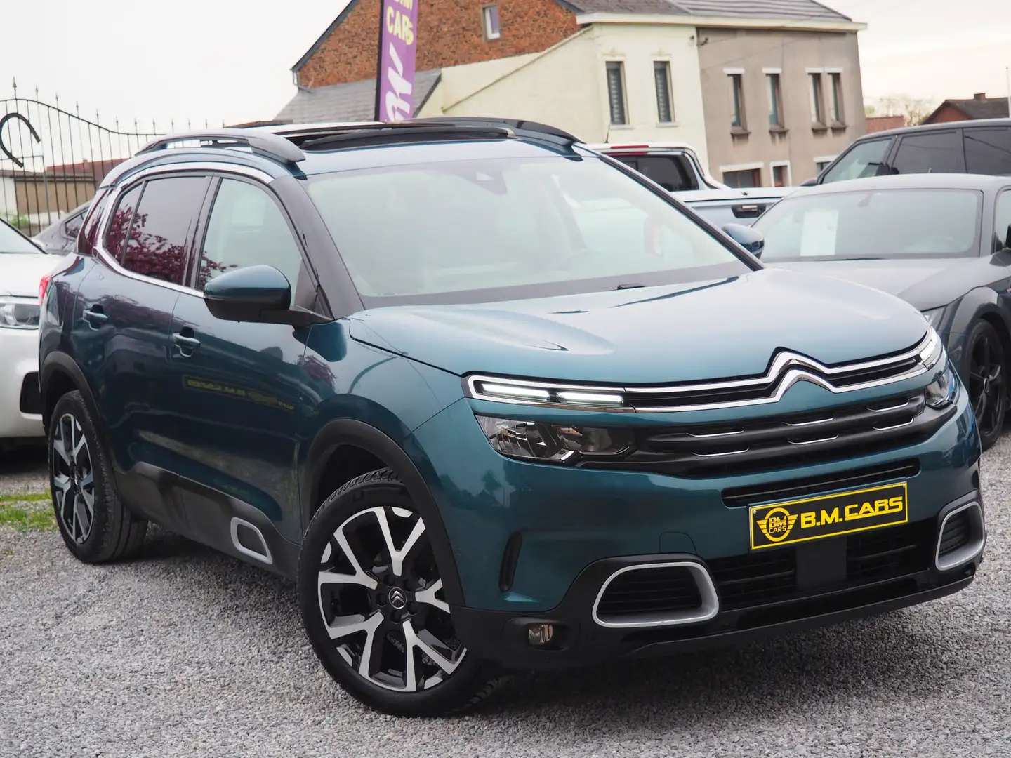 Citroen C5 Aircross 1.5D ✅FEEL✅GRIP CONTROL-GPS-PANO-CUIR-FULL OP Blauw - 2