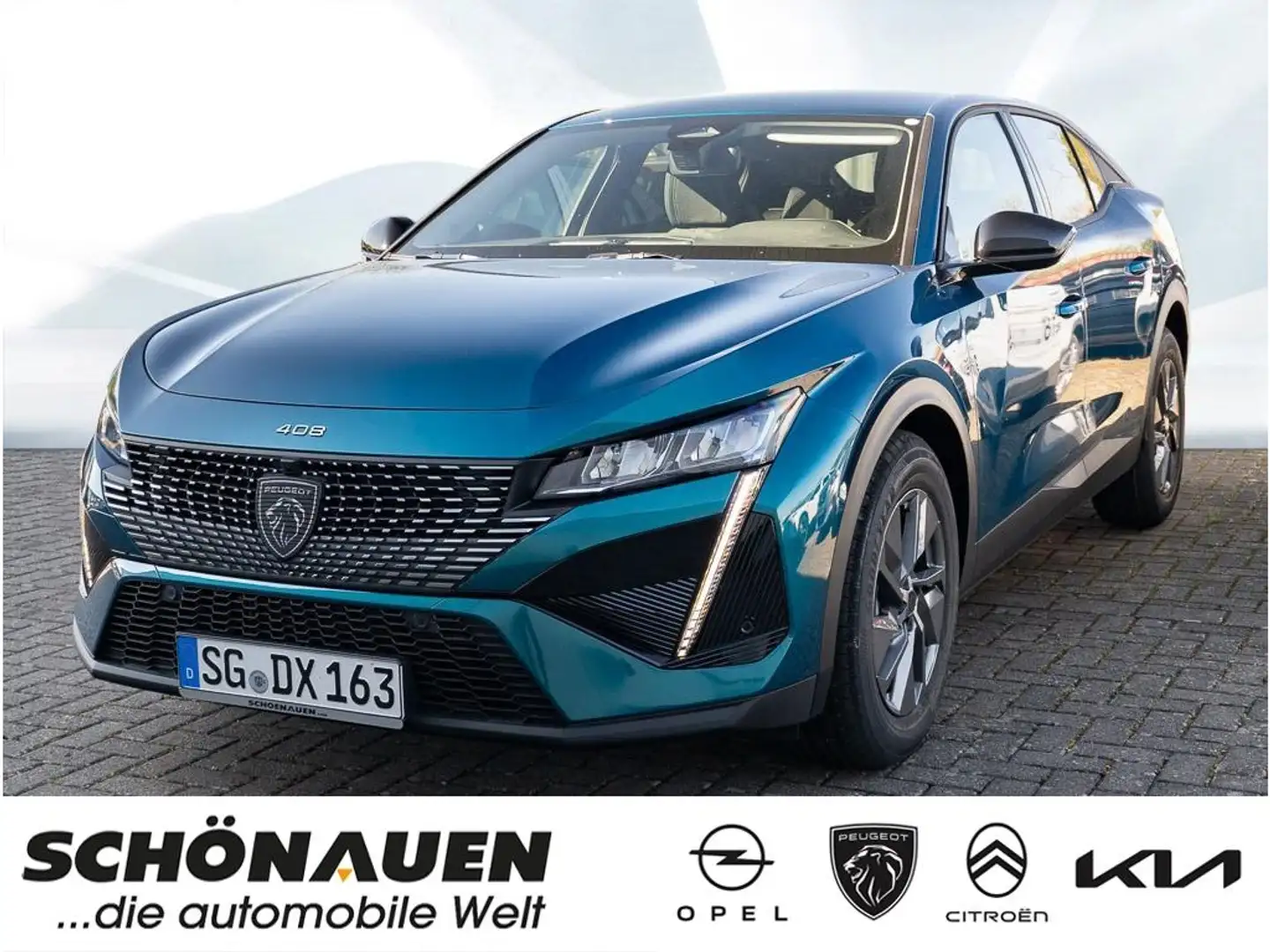 Peugeot 408 Allure HYBRID 136 e-DSC6 Digitales Cockpit 360 Kam Blau - 1