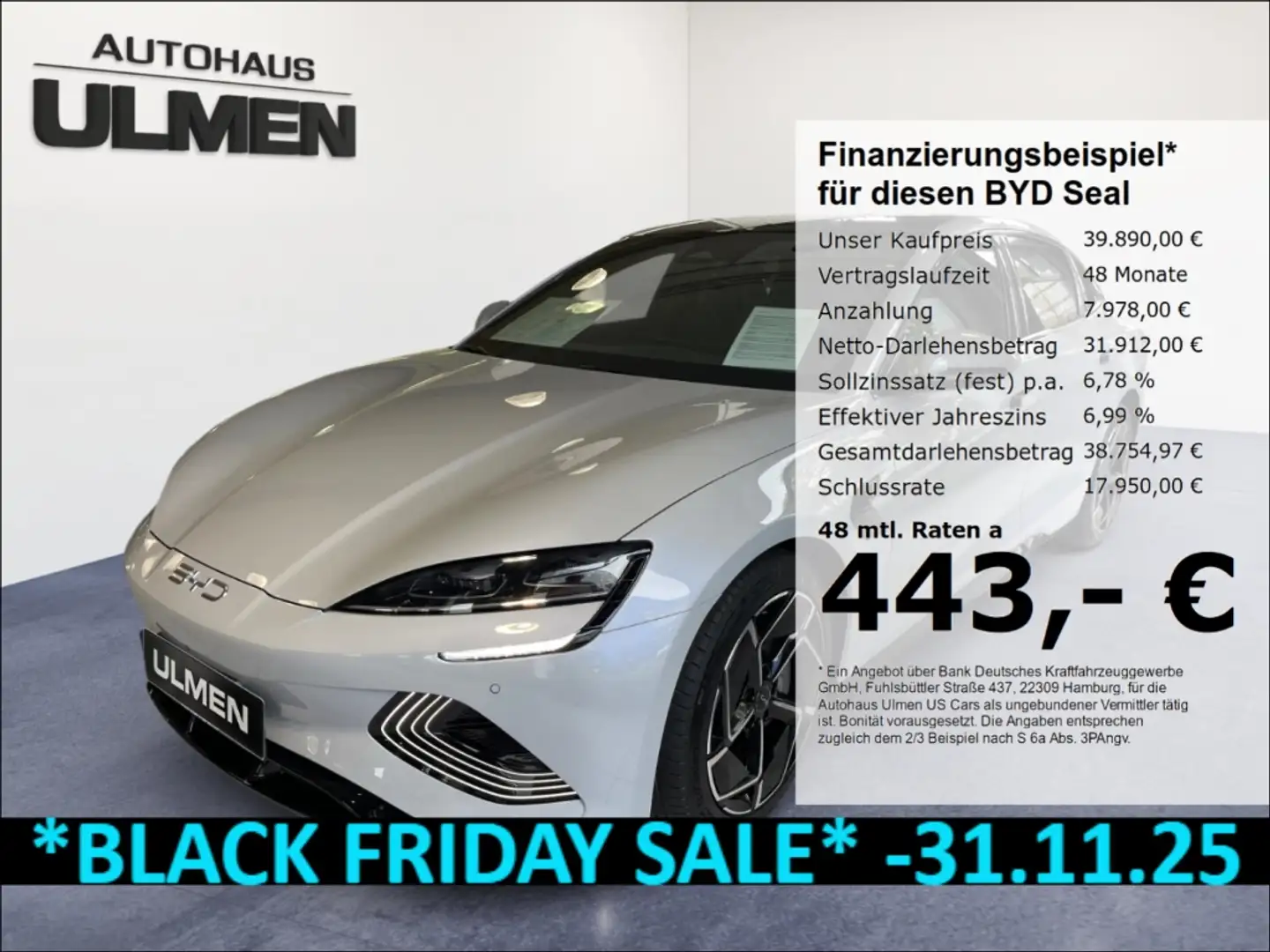 BYD Seal Design 230KW Pano 360°Cam Soundsystem Voll Grau - 1