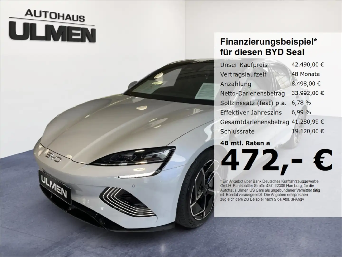 BYD Seal Design Pano 360°Cam Soundsystem Voll Grau - 1