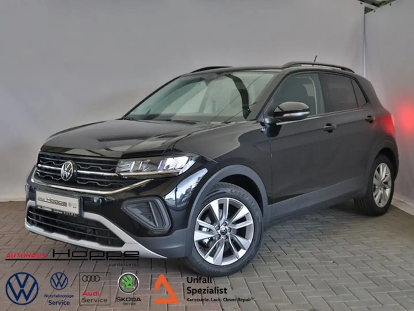 Volkswagen T-Cross Life 1.0 TSI ab 1,99%+LED+APP+ACC Schwarz - 1