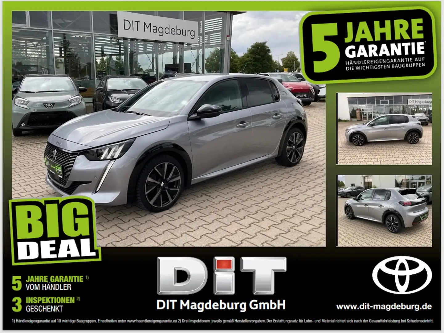 Peugeot 208 1.2 130 GT Navi,CarPlay,Sitzheizung,LED Grijs - 1