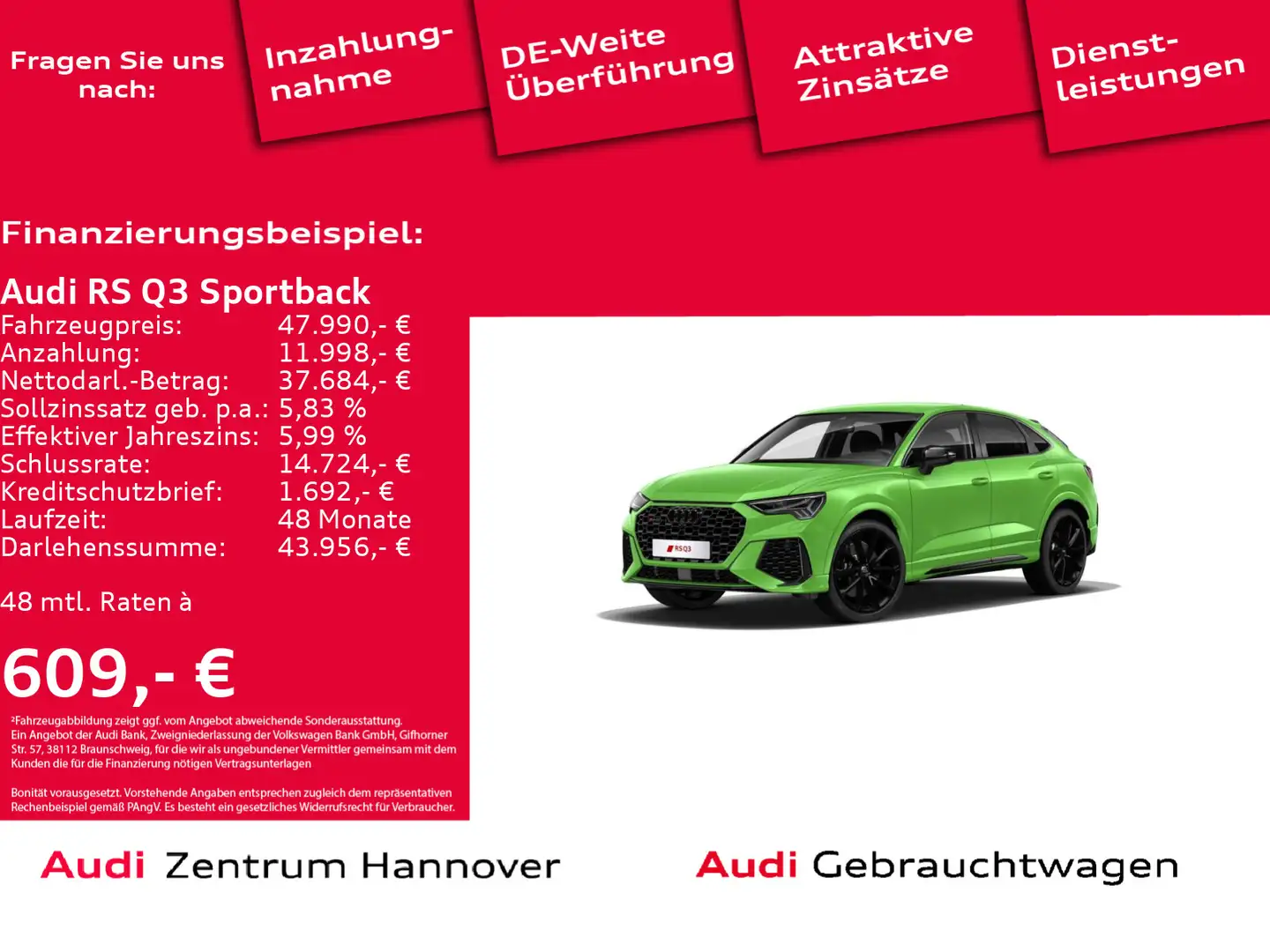 Audi RS Q3 2.5 TFSI qu. Matrix AHK Kamer B& Vert - 1