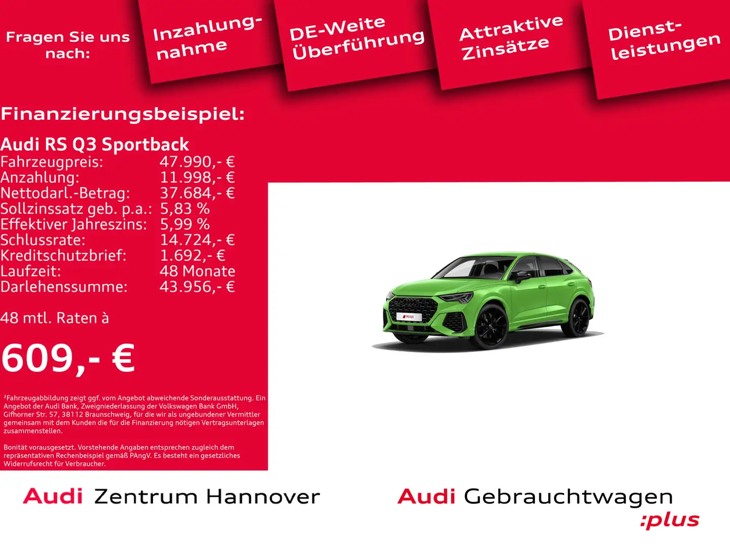 Audi RS Q3 2.5 TFSI qu. Matrix AHK Kamer B& Vert - 2