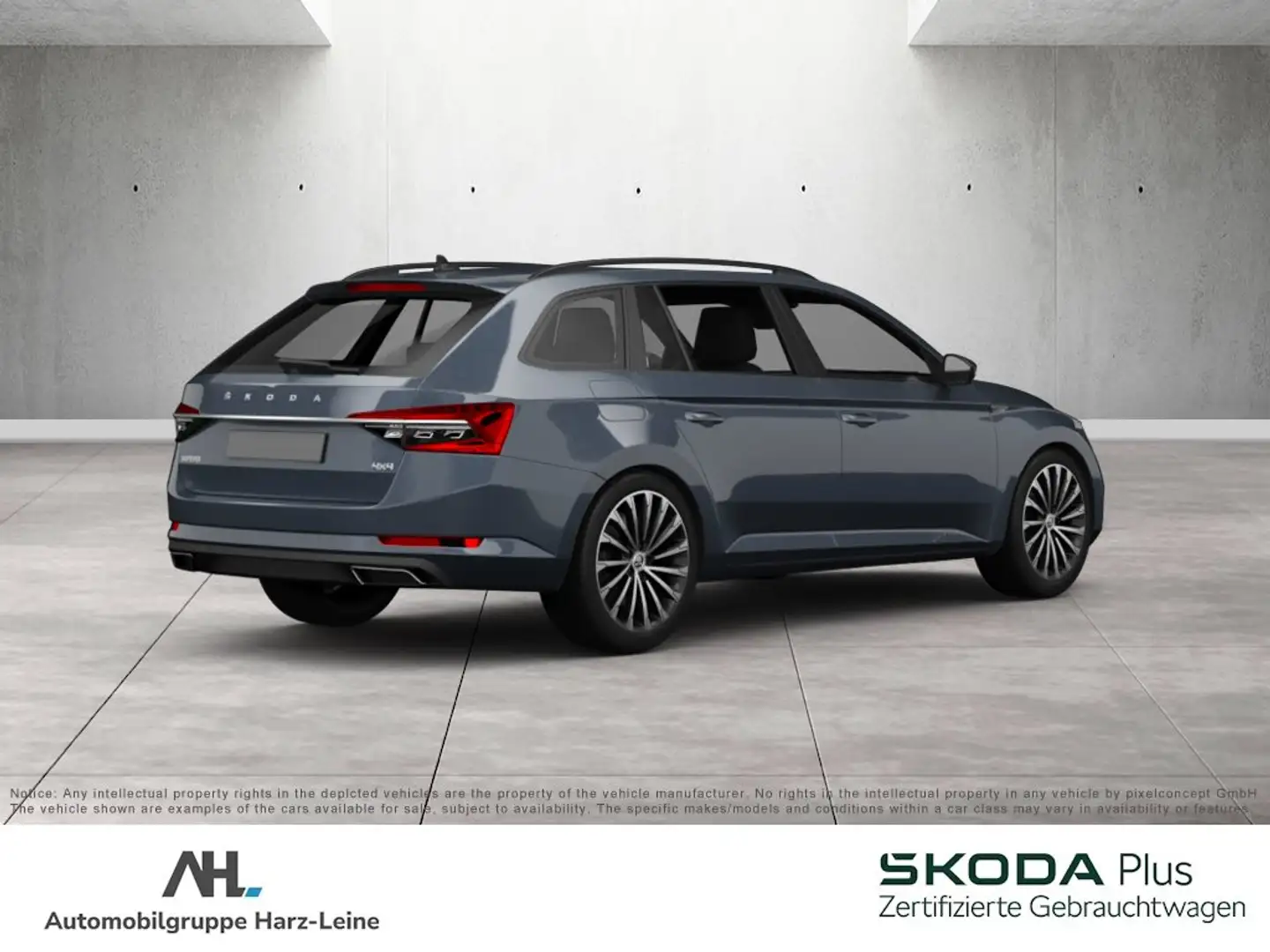 Skoda Superb Combi 2.0 TDI Style DSG LED Navi ACC Pano AHK Lede Grau - 2