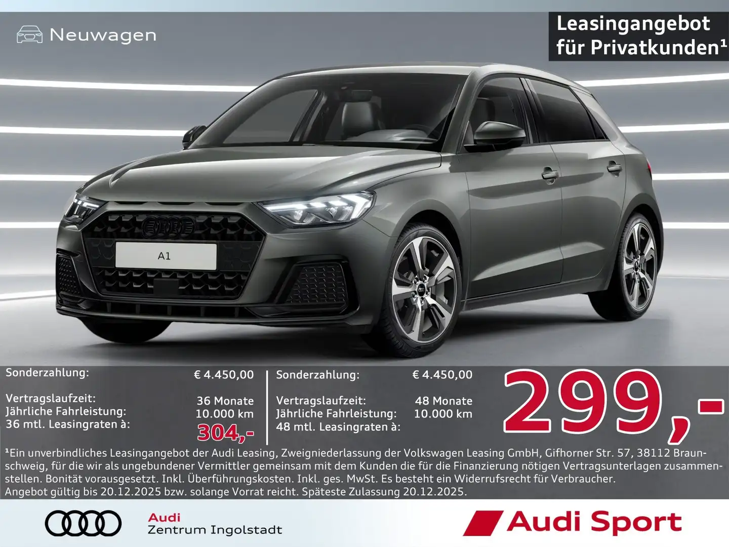 Audi A1 Sportback advanced 30 TFSI S tronic LED,SHZ Gris - 1
