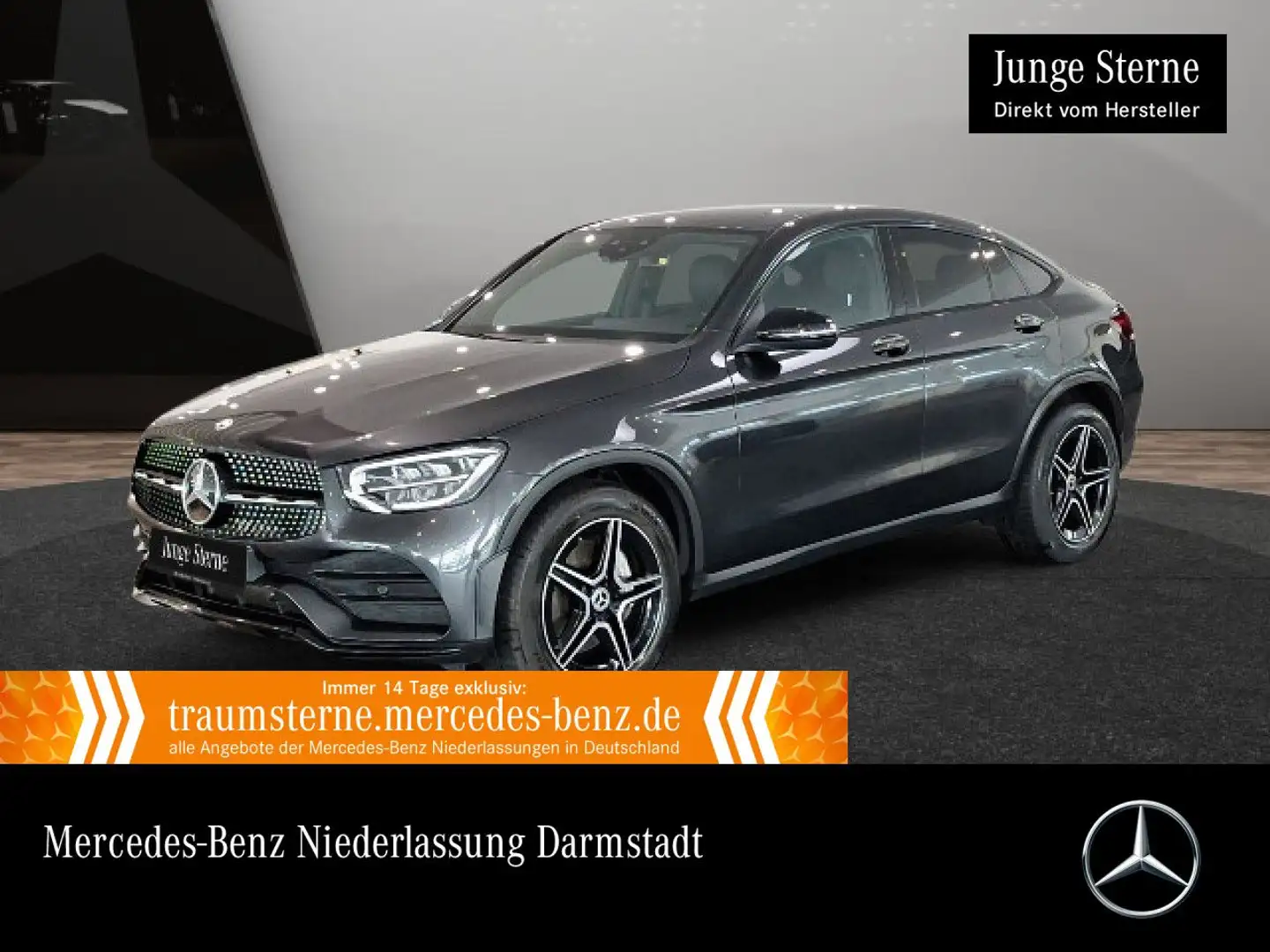 Mercedes-Benz GLC 220 d Coupé 4M AMG+NIGHT+AHK+LED+KAMERA+9G Grau - 1