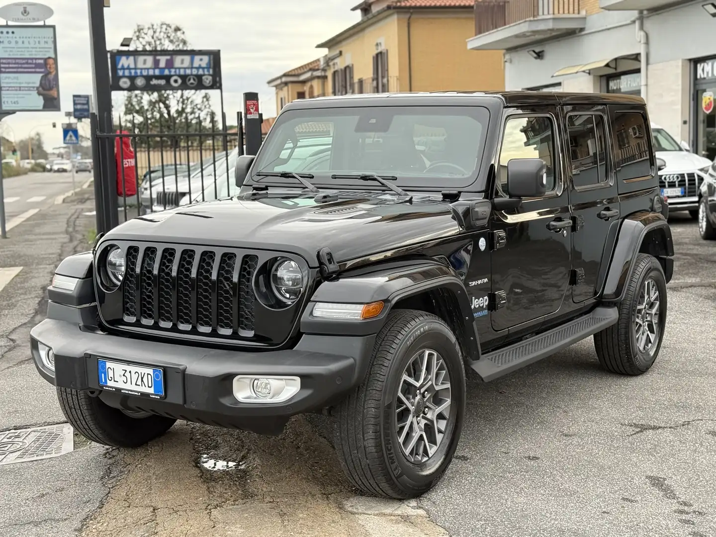 Jeep Wrangler Unlimited 2.0 atx 380cv phev Sahara 4xe auto Nero - 1