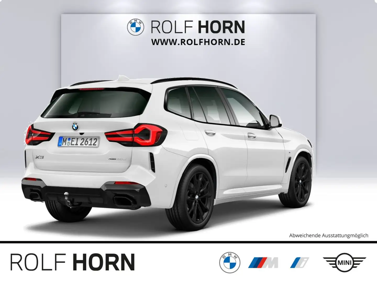 BMW X3 xDrive30d M Sportpaket AHK Navi HiFi RFK 20" Weiß - 2