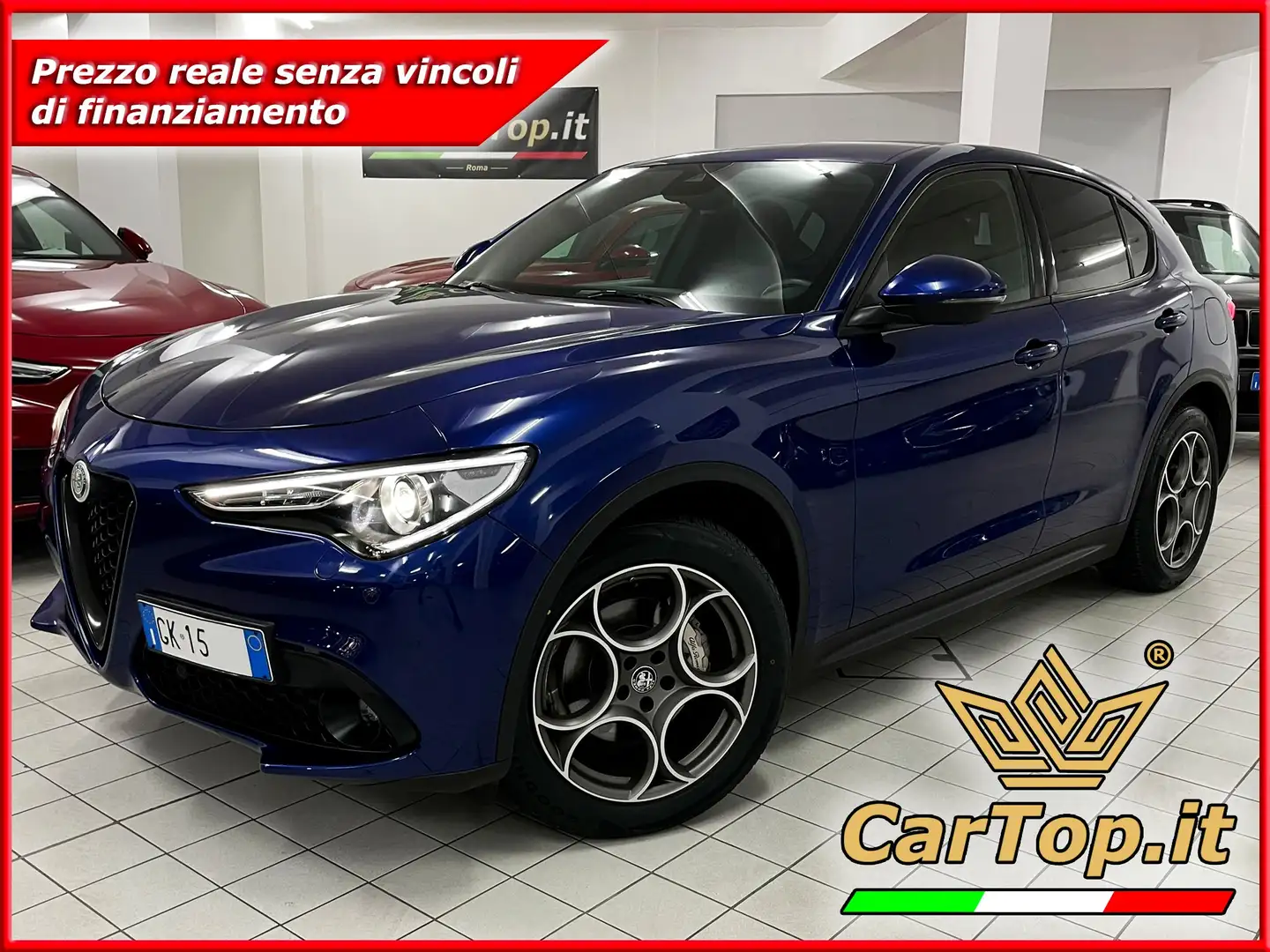 Alfa Romeo Stelvio 2.2 TD SPRINT GOMME NUOVE RETROCAMERA TAGLIANDATA Blau - 1