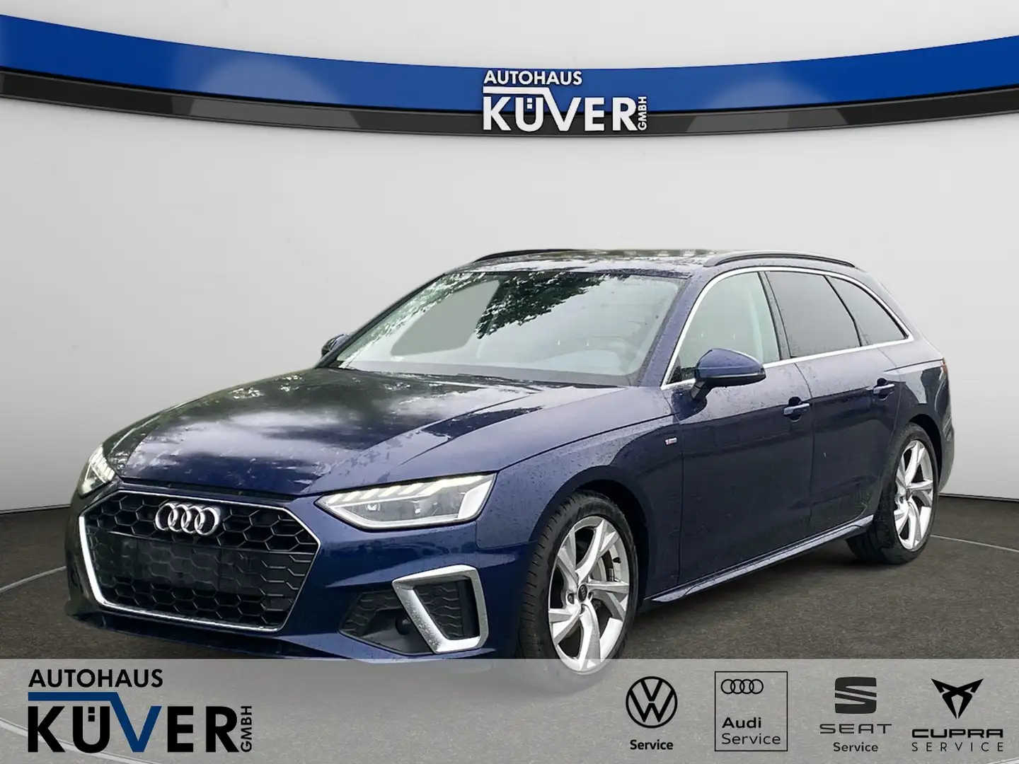 Audi A4 Avant S-line 40 TDI S-Tro. Navi+AHK+GRA+LED Blau - 1
