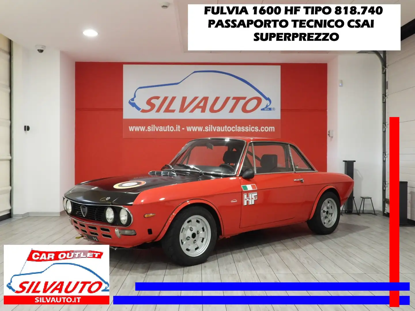 Lancia Fulvia COUPE’ 1600 HF TIPO 818.740 - SUPERPREZZO (1971) Piros - 1