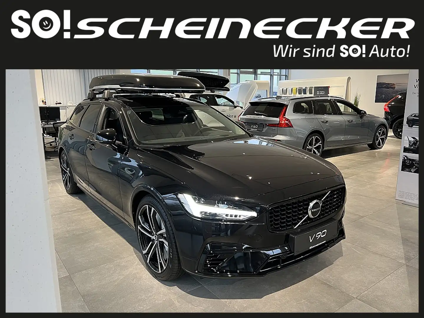 Volvo V90 T6 AWD Recharge PHEV Ultimate Dark Schwarz - 1