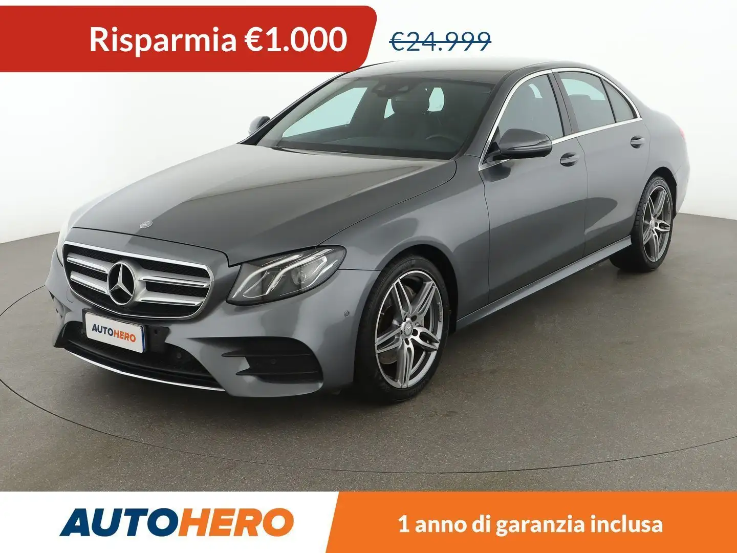 Mercedes-Benz E 220 E 220 d Sport Auto Grigio - 1