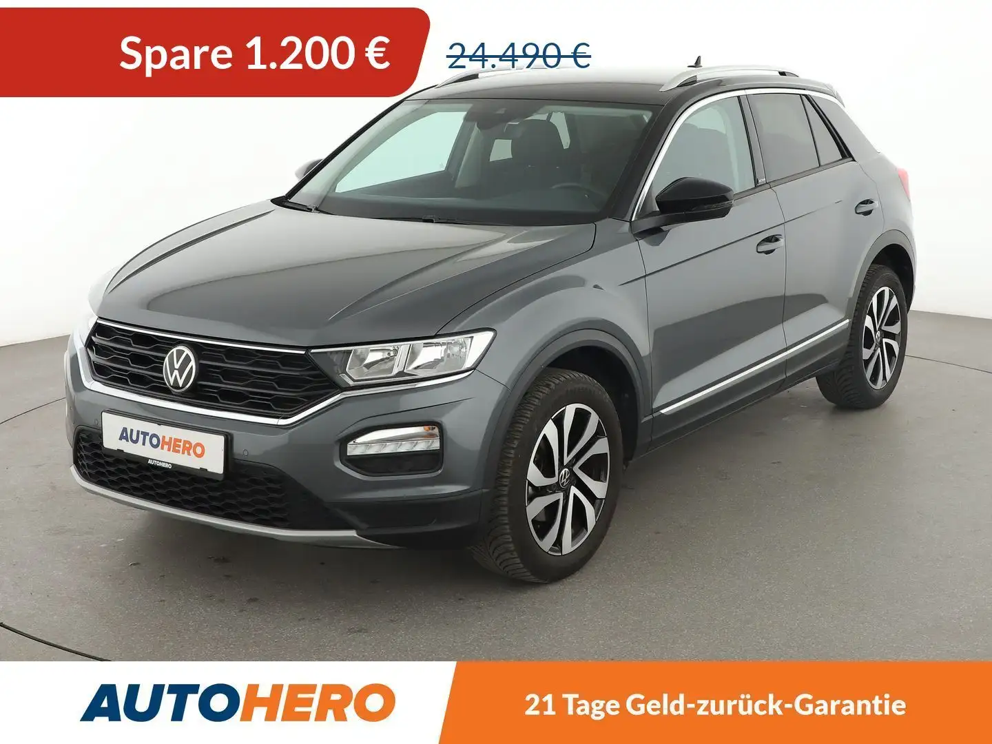 Volkswagen T-Roc 1.5 TSI ACT Active *NAVI*PDC*SHZ*KLIMA*ALU* Gris - 1
