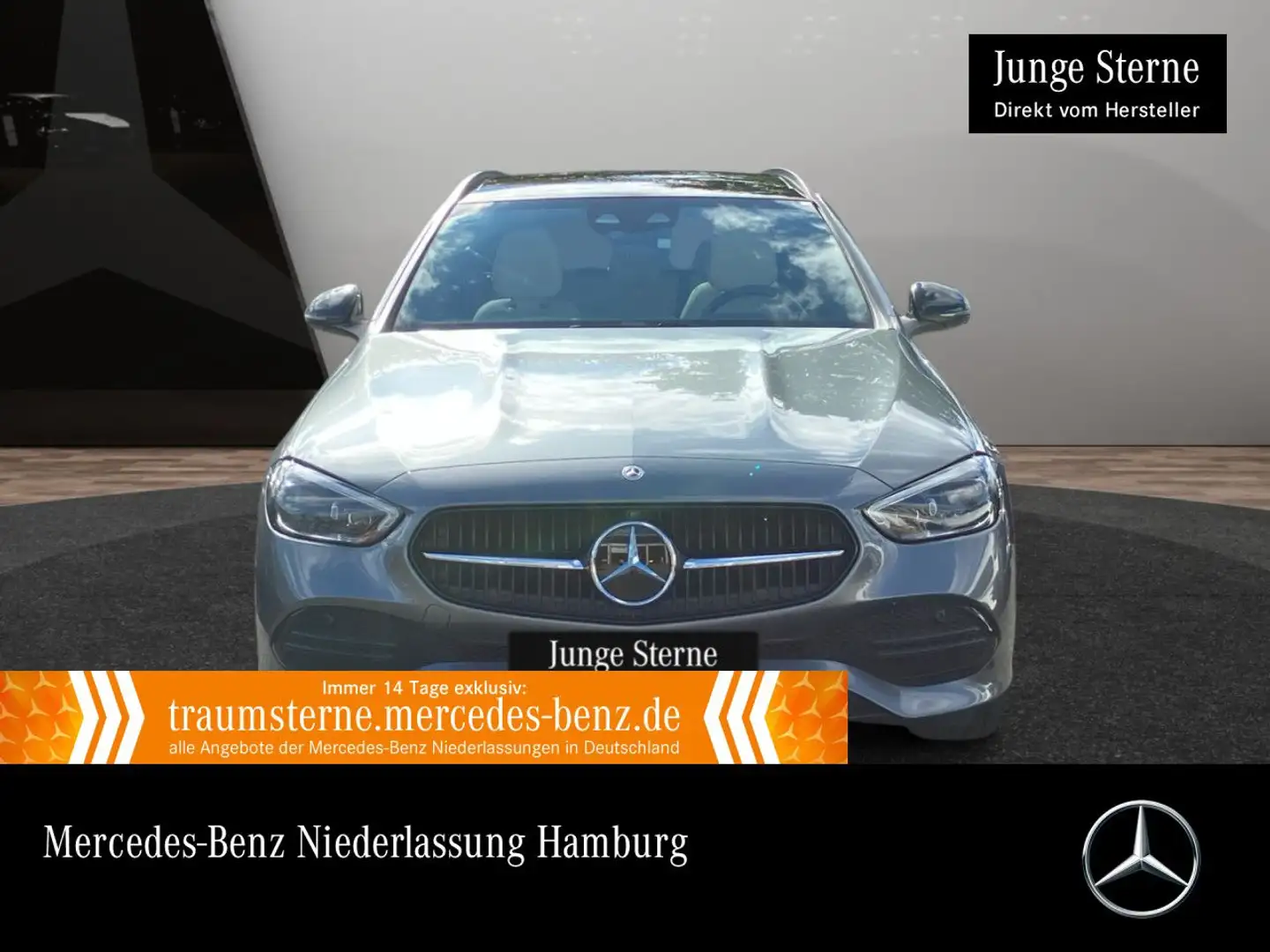 Mercedes-Benz C 300 e T AVANTG+NIGHT+PANO+360+AHK+KEYLESS+9G Grau - 1
