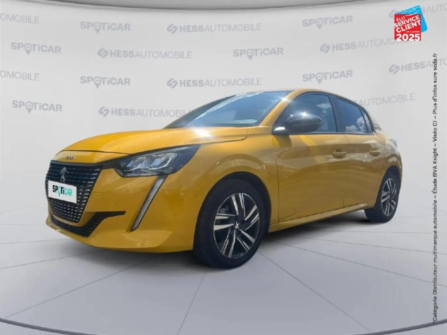 Peugeot 208 1.2 PureTech 100ch S\u0026S Style Jaune - 1