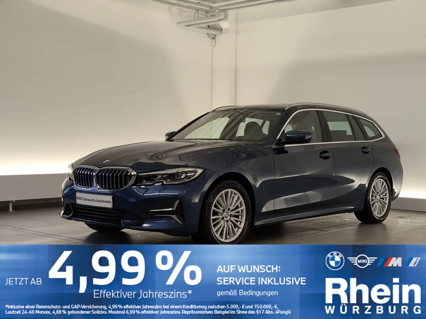 BMW 320 d xDrive T. Luxury Line HiFi/Pano/Lordose Hifi/Lor Blau - 1