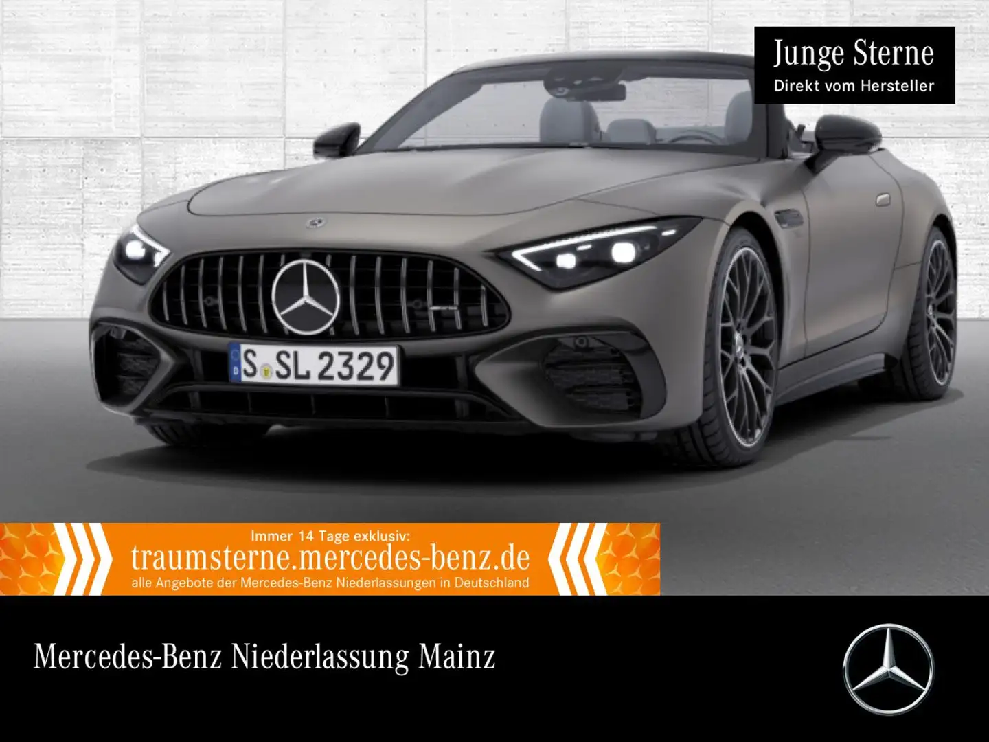 Mercedes-Benz SL 43 AMG Cab. Fahrass WideScreen Burmester Distr+ Grau - 1