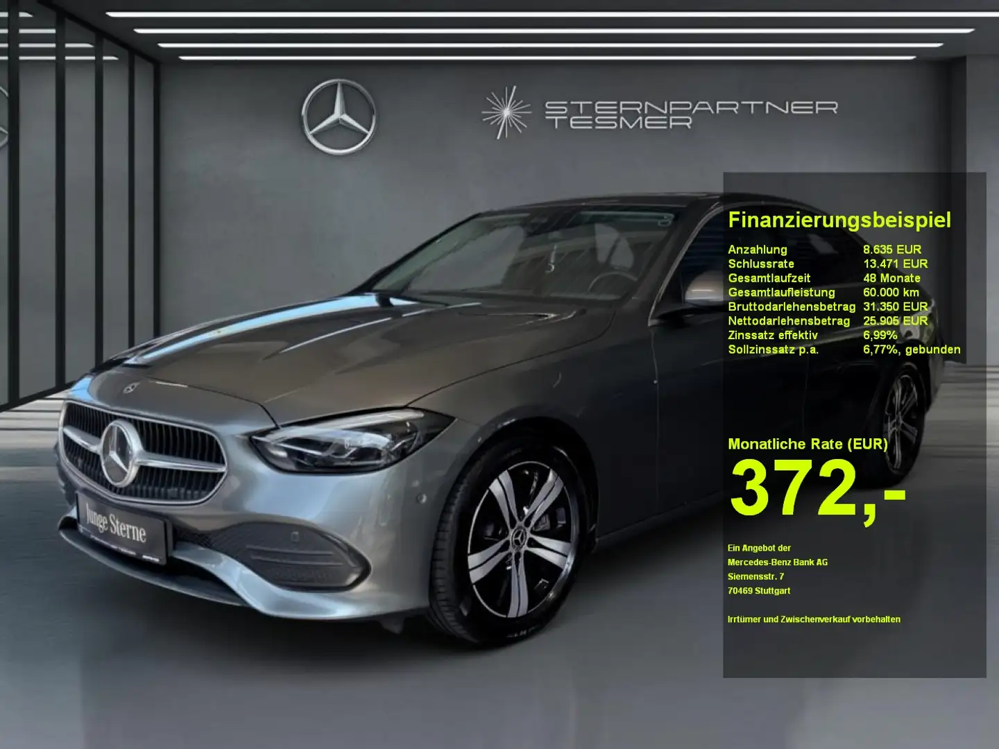 Mercedes-Benz C 200 AVANTGARDE - MEMORY - SCHIEBEDACH - AHK Grau - 1