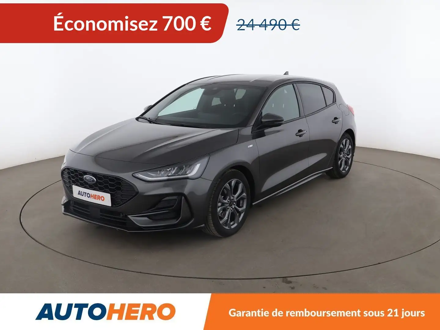 Ford Focus 1.0 Flexifuel mHEV ST Line Gris - 1