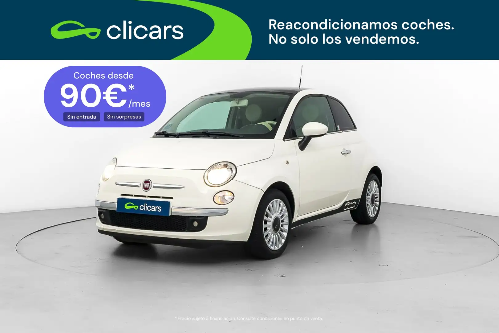 Fiat 500 1.2 Lounge Blanco - 1