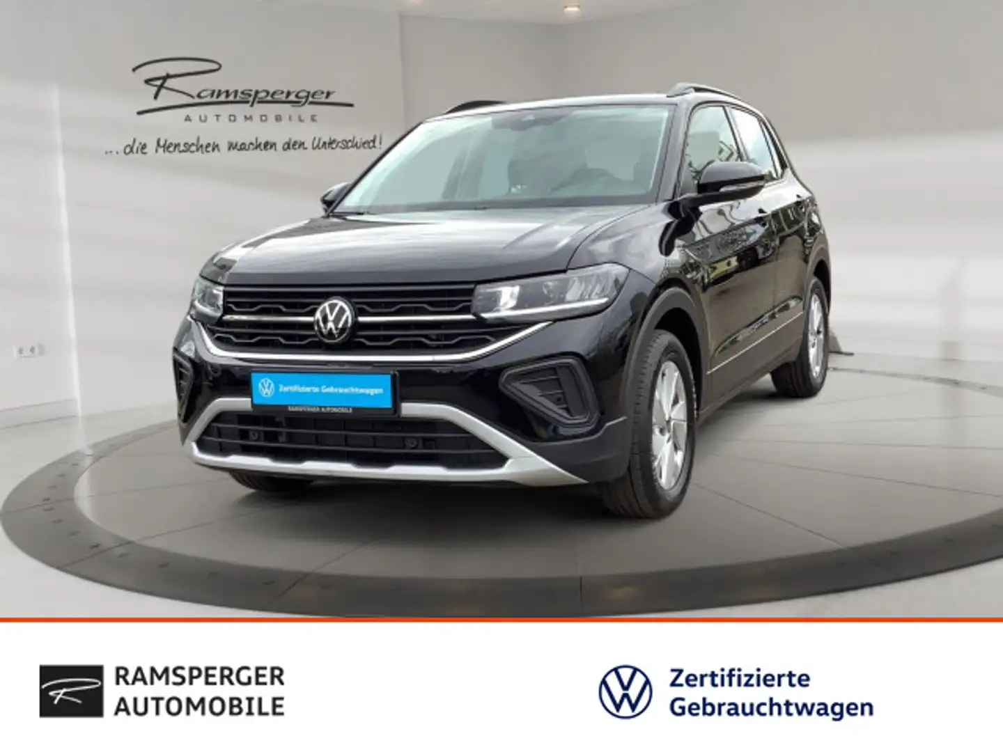 Volkswagen T-Cross 1.5 TSI DSG Life AHK ACC LED Navi SHZ PD Schwarz - 1