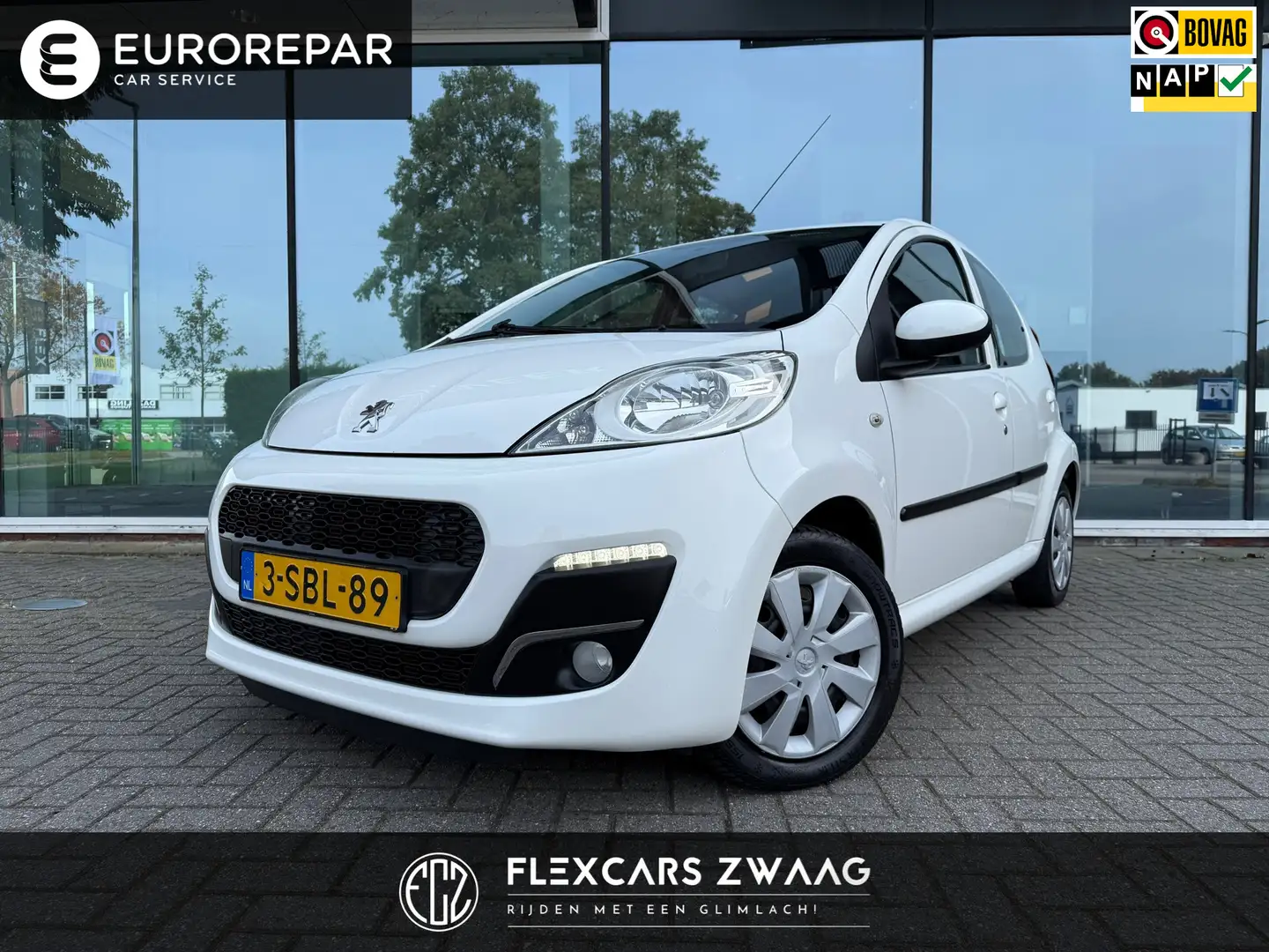Peugeot 107 1.0 Active Pack Prmium - Airco - elec pakket - Med Blanc - 1