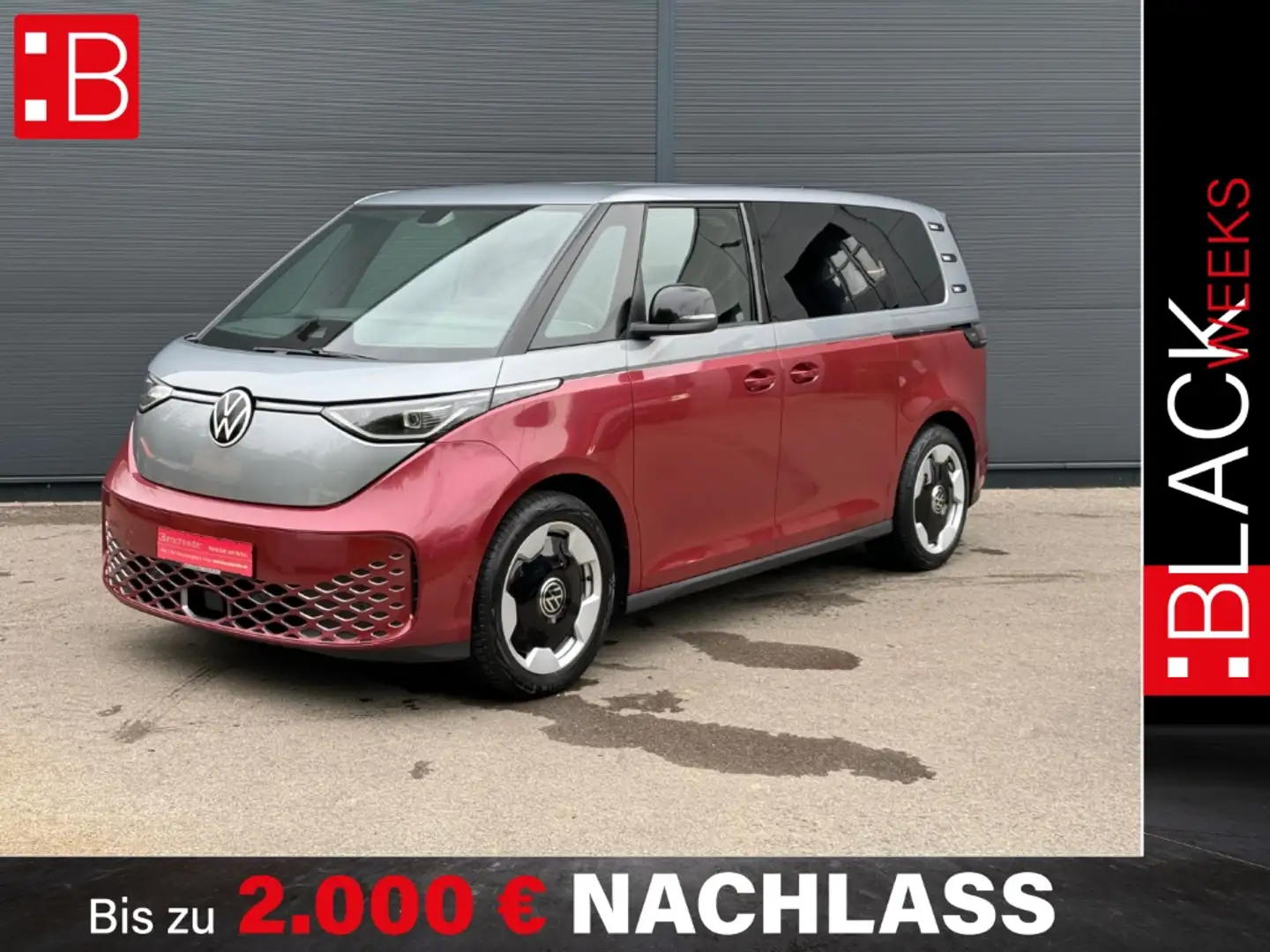Volkswagen ID. Buzz Pro IQ.LIGHT NAVI-PRO AHK 20 ACC PARKLENK PDC SHZ Rouge - 1