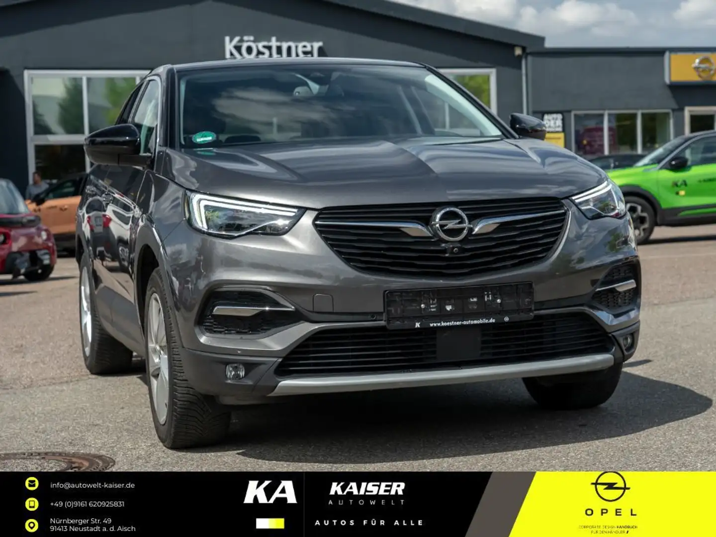 Opel Grandland X *NAVI*KAMERA 360*AUTOMATIK*SITZHZG Grijs - 1