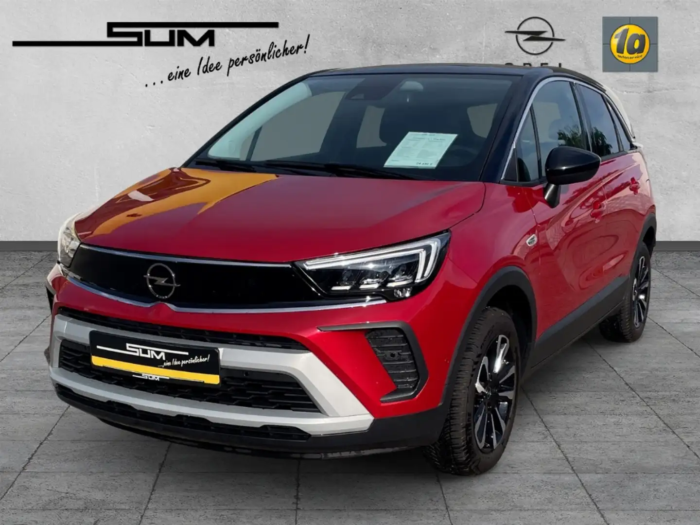 Opel Crossland 1.2 Turbo AT Elegance Navi AHK Rouge - 1
