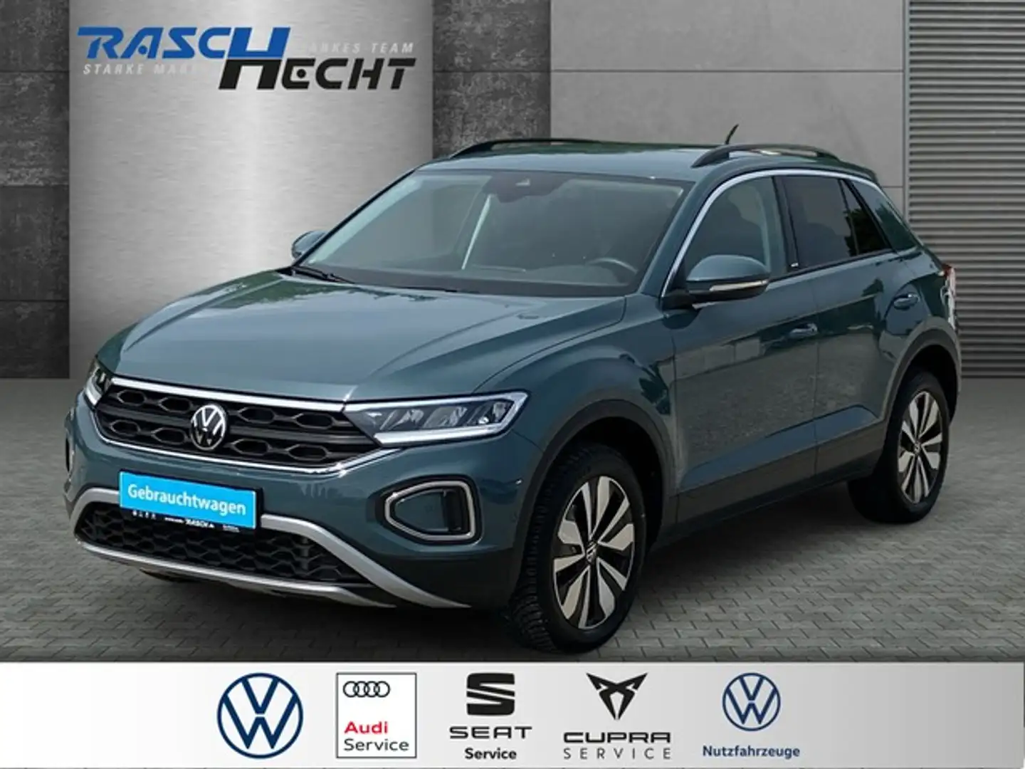 Volkswagen T-Roc Move 1.5 TSI DSG*AHK*LED*NAVI*SHZ* Bleu - 1
