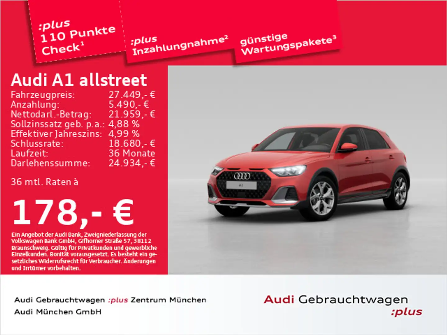 Audi A1 30 TFSI S tronic S line Virtual/Nav Rot - 1