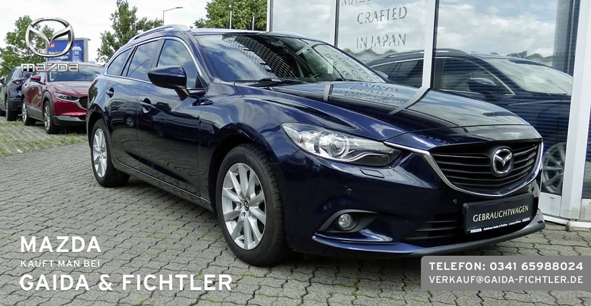 Mazda 6 KOMBI SKYACTIV-G 165PS CENTERLINE TOURING TECHNIK Bleu - 1