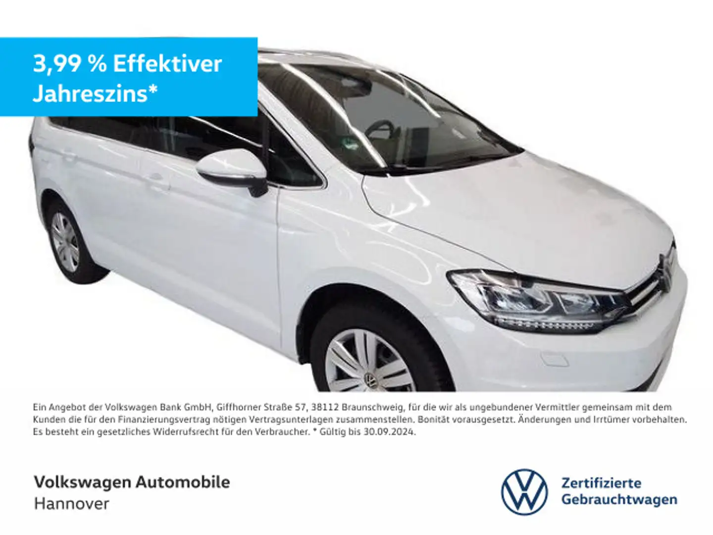 Volkswagen Touran 2.0 TDI DSG Highline Navi Pano AHK LED AC Weiß - 1