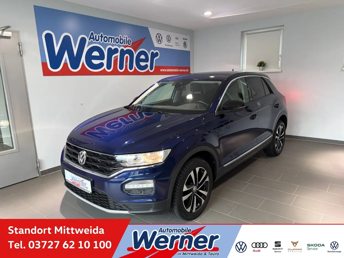 Volkswagen T-Roc Style United 1.0TSI Navi Sitzh Blau - 1