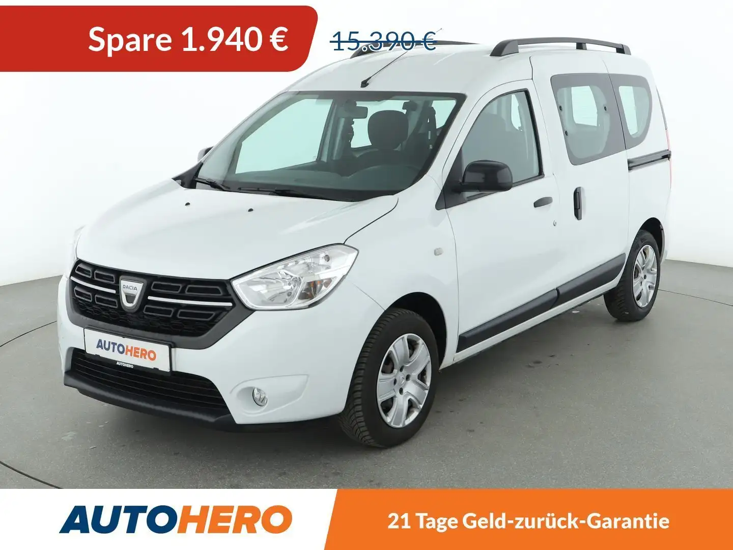Dacia Dokker 1.3 TCe Comfort*KLIMA*BLUETOOTH*USB*GARANTIE* Weiß - 1