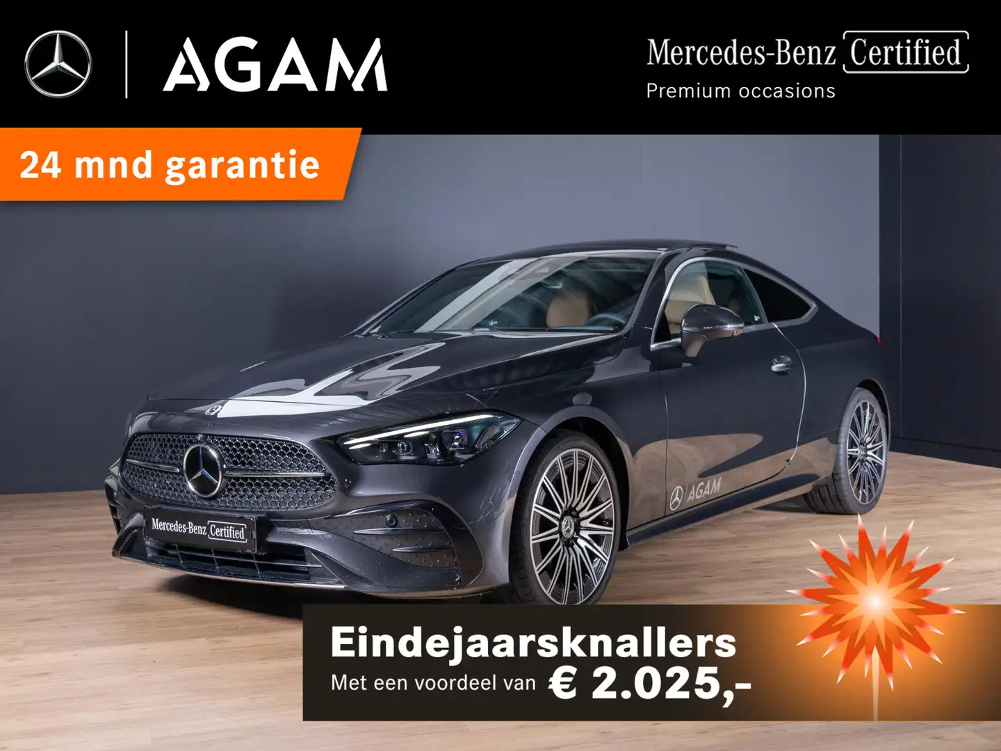 Mercedes-Benz CLE 300 Coupé 4MATIC AMG Line Panorama dak Gris - 1